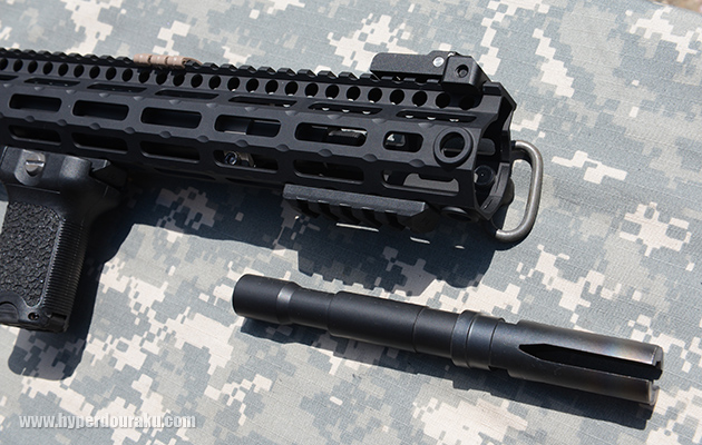 アウターバレルはエクステンション式