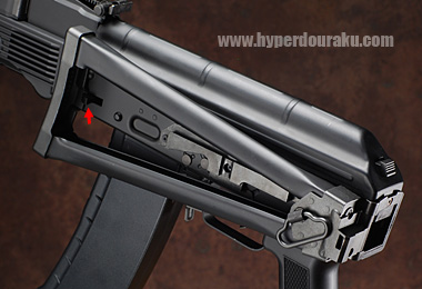 ストックを折りたたんだ状態