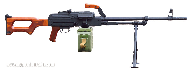 A&Kの電動ガン PKM 右