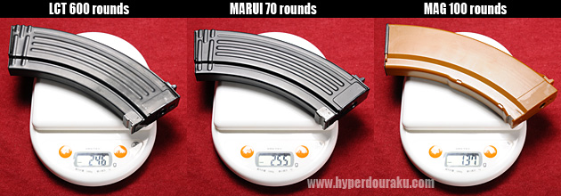 マガジン重量の比較