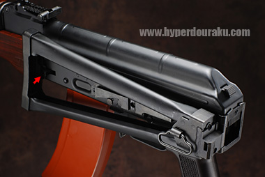 ストックを折りたたんだ状態