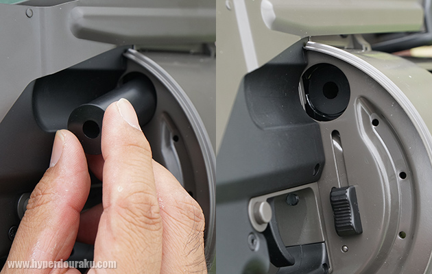 前側のダイヤルを回す