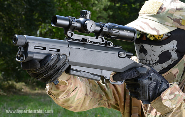ライフルスコープを搭載