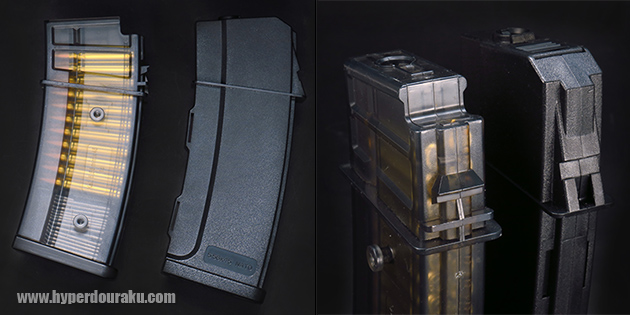 東京マルイのG36用ノーマルマガジン比較
