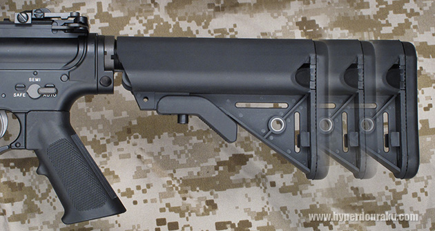 ストック長は6段階に伸縮可能