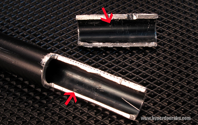 カットされたバレル