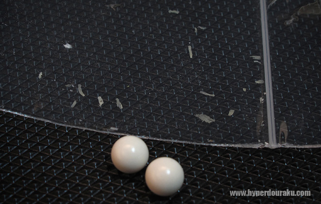 バレル内に付着していた蝋状の物体