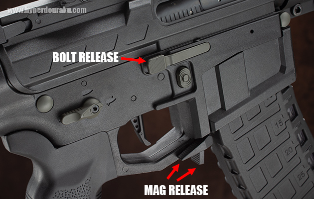 セレクター、ボルトリリース、マグリリース