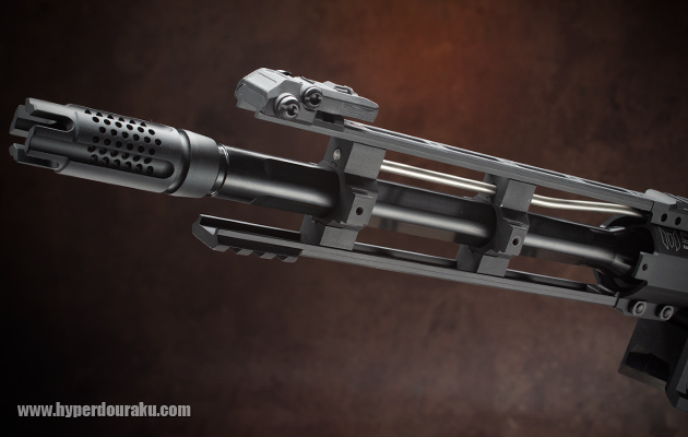 レイルを取り外して軽量化