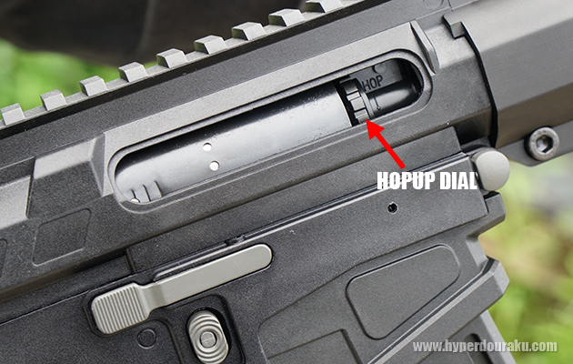 ドラム式の可変ホップアップ調整ダイヤル