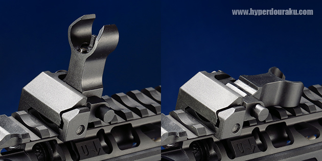 フリップアップフロントサイト