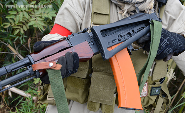 ストックを折りたたんだ状態