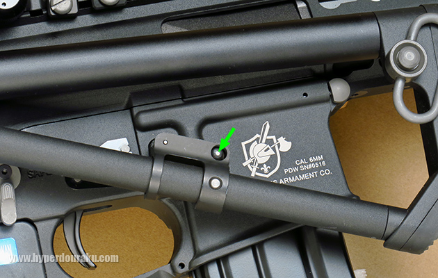 ストックを固定