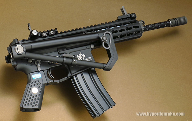 ストックを折り畳む