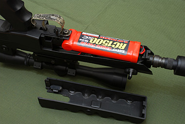 ラージバッテリーが装着