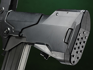 ストックに機関部があるブルパップライフル