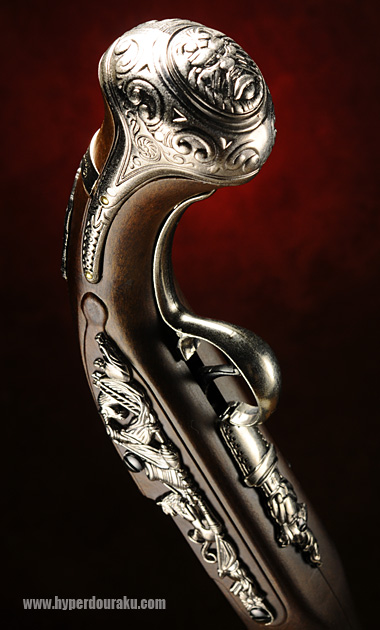 特徴的な装飾のグリップ