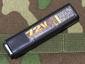 バッテリーは7.2V、200mA