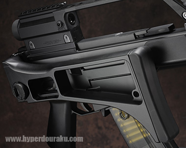 ケースディフレクターがストックの固定