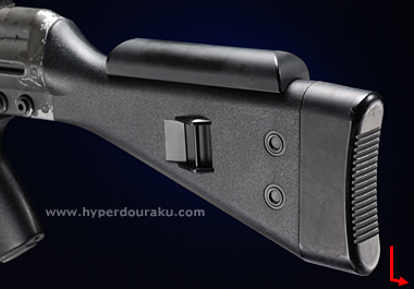 ストックはG3よりバット部分が延長