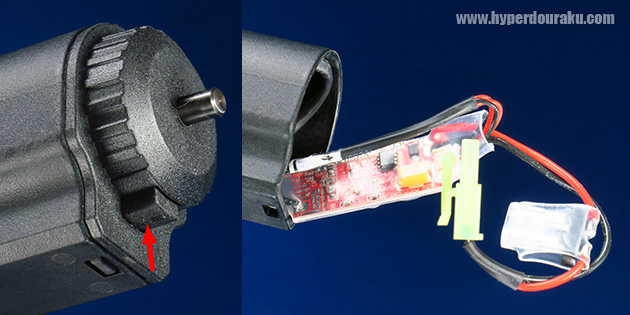 ストックパイプエンドにあるキャップ