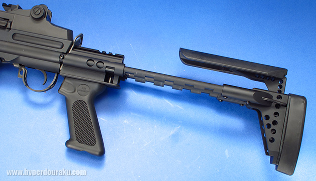 ストックを最長　６段階調整