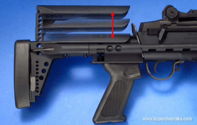 チークパッド　９段階の調整