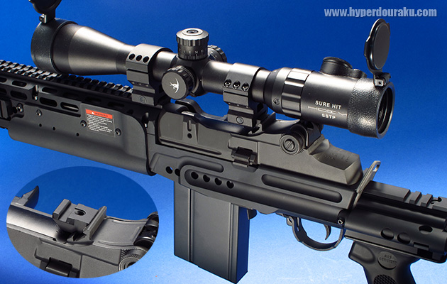 リアサイト前にレイルブロック