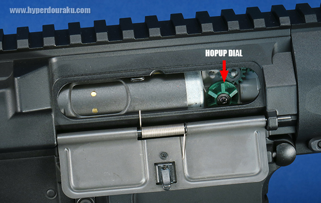 可変ホップアップの調節ダイヤル