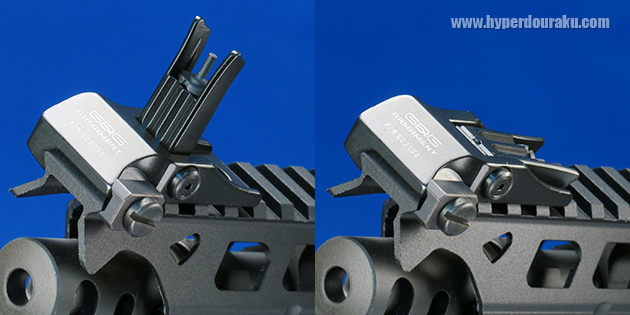 フリップアップフロントサイト