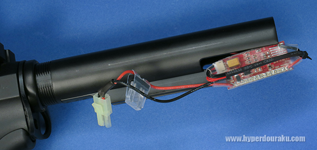 ストックパイプ内にはMOSFETが搭載