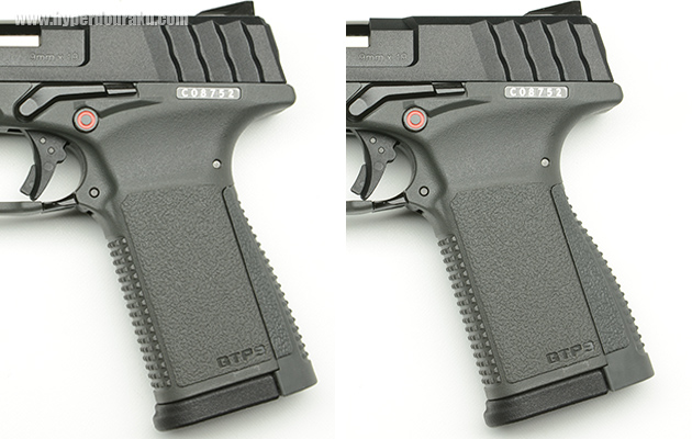 バックストラップの膨らみ具合