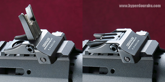 フリップアップフロントサイト