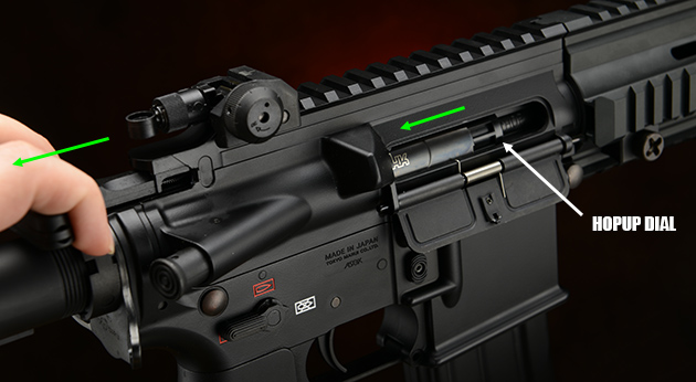 ダミーのボルトが後退