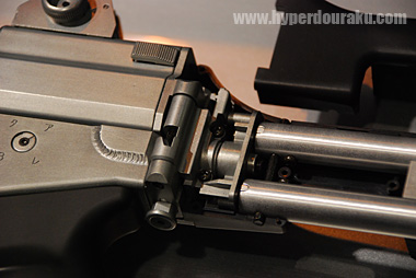 ストック基部のクローズアップ