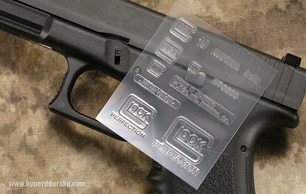 グロックの刻印ステッカー