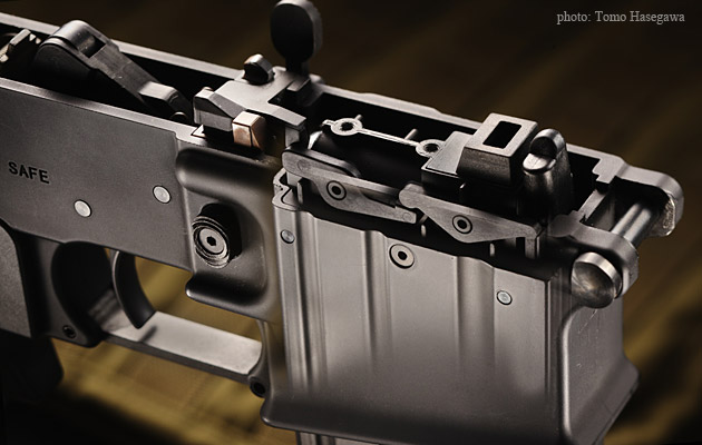 マガジンフォロアーがマガジン内のリンクパーツ