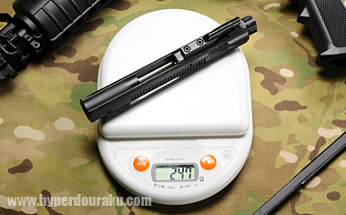 ボルトキャリア アセンブリの実測重量は247g