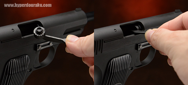 付属のホップアップアジャスター