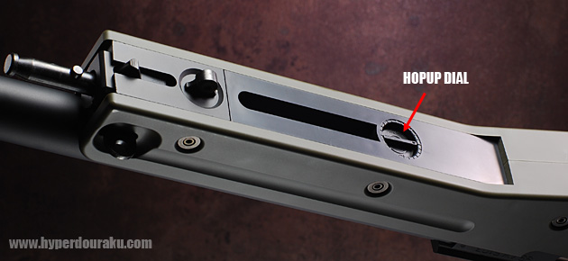 可変ホップアップ調節用のダイアル