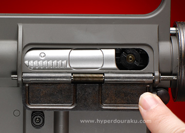 エジェクションポートカバー　可変ホップアップ調節用のダイアル