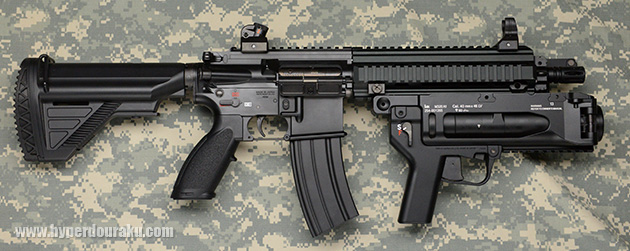 HK416Dに取り付けた状態