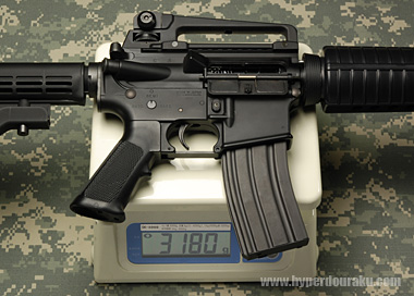 M4カービン 実測重量は3,180g