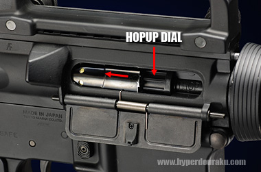 M4カービン ホップアップ調節ダイアル