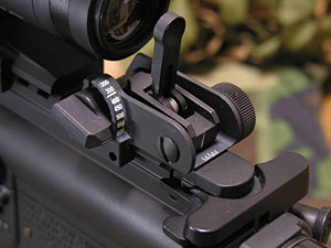 レンジノブを最大の600mにアジャスト