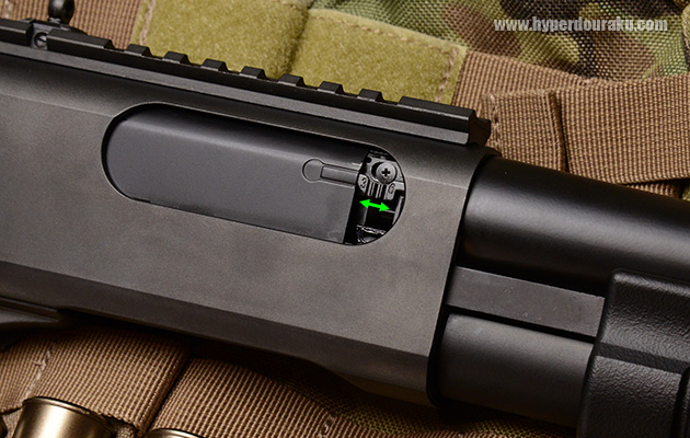 3発/6発発射切り替えスイッチ