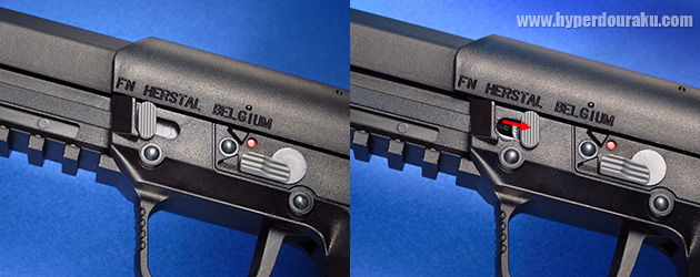 実銃同様「FN HERSTAL BELGIUM」の刻印