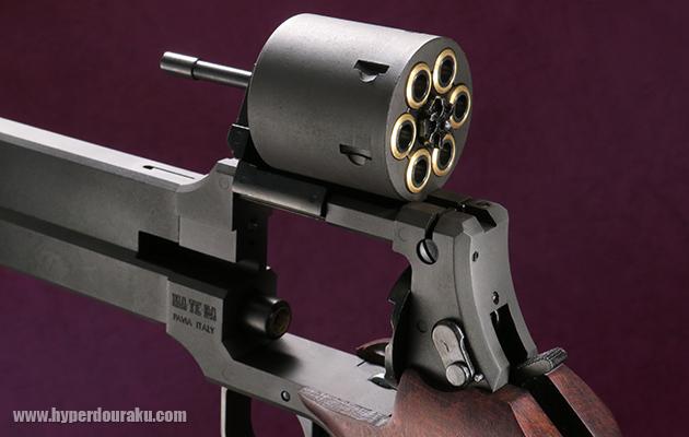 シリンダーをスイングアウト