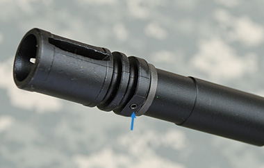 ハーフバードゲージタイプのフラッシュハイダー