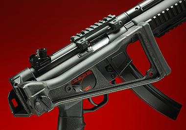 A5のフォールディングストックを折りたたんだ状態